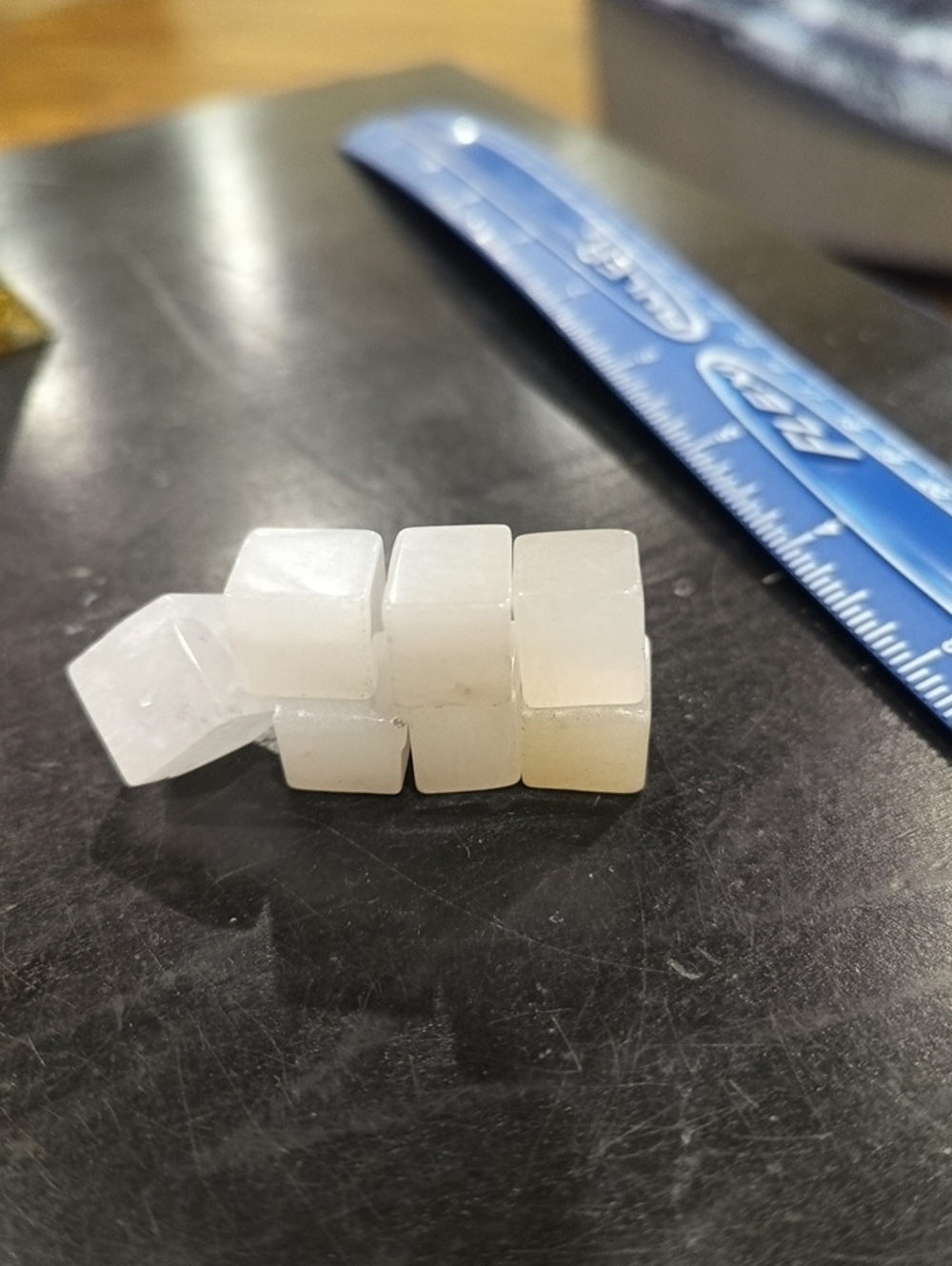 White Cube Quartz Crystal Lot Of 7